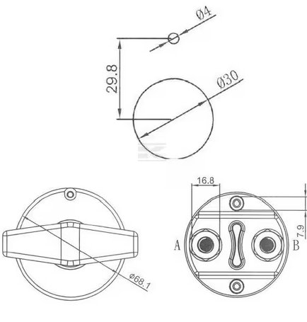 Hnífrofi 500A 12/24V 2000A &lt;10