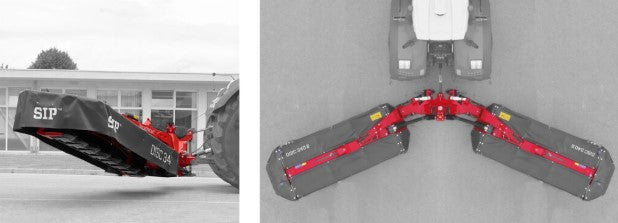 SIP Silvercut Disc 900C "Fiðrildasláttuvél" með knosara